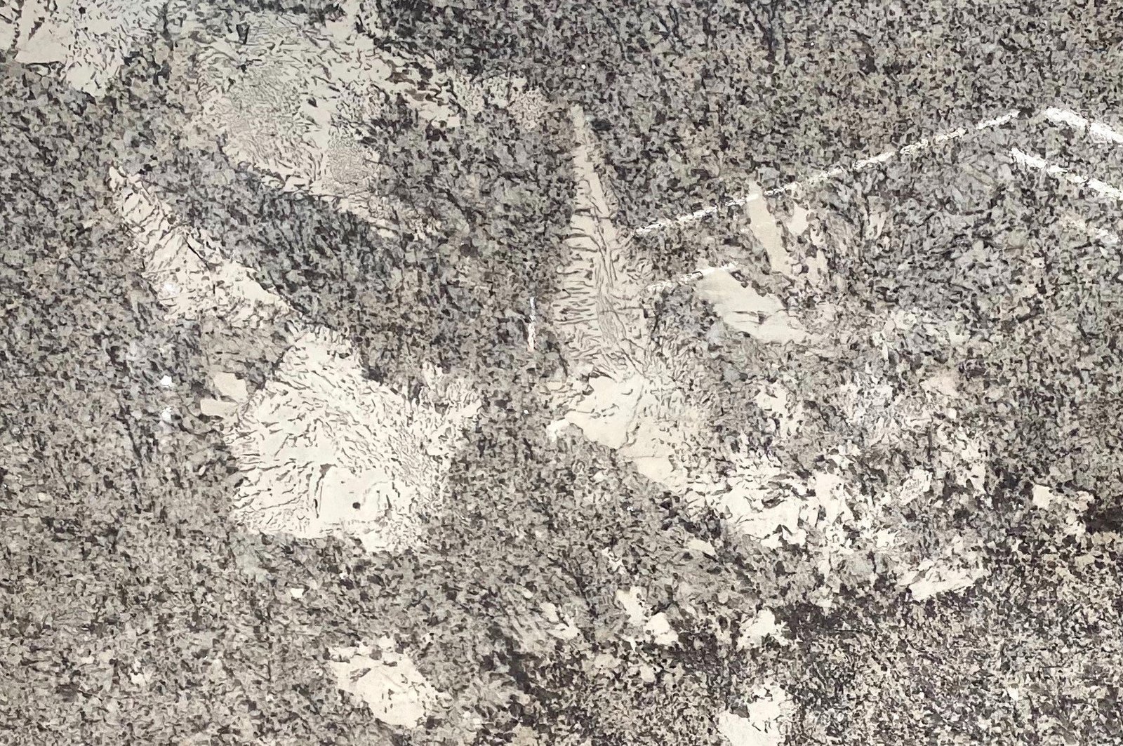 Alaska White granite countertop installed