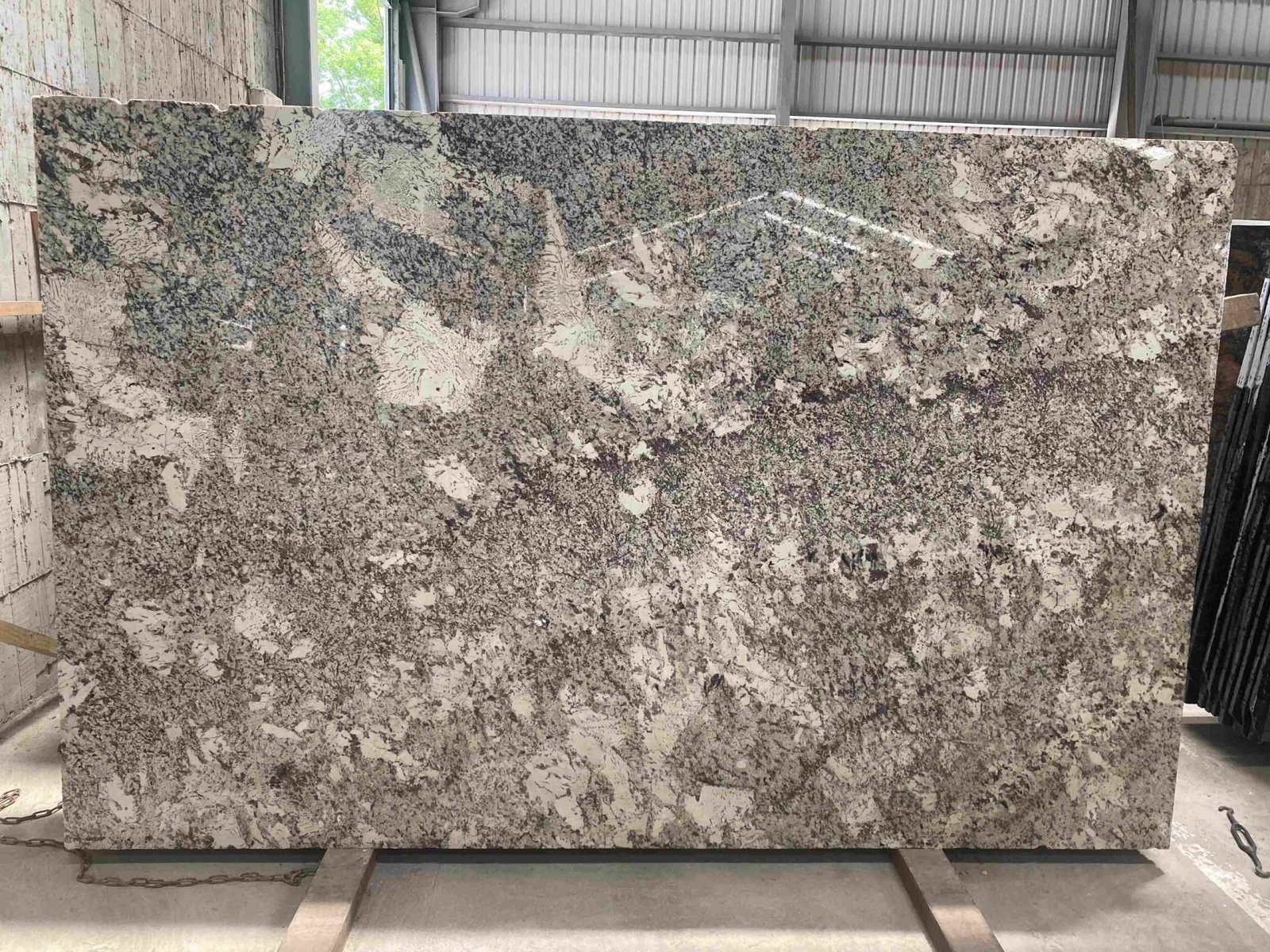 Alaska White granite slab