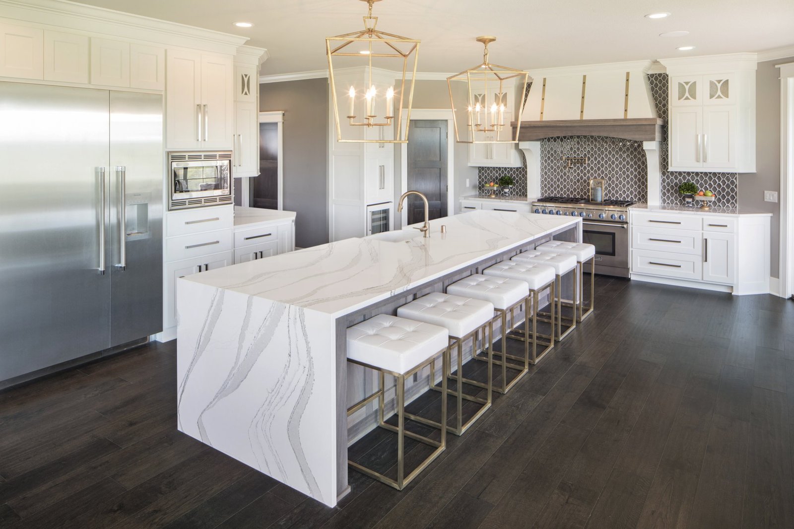 Brittanicca quartz countertop installed
