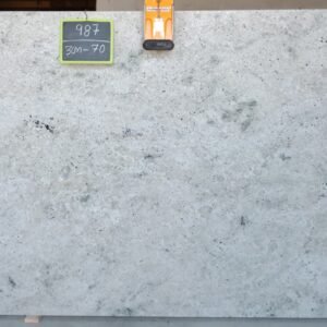 Colonial White granite slab
