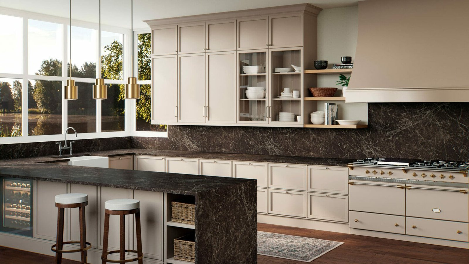 Emprada porcelain countertop installed