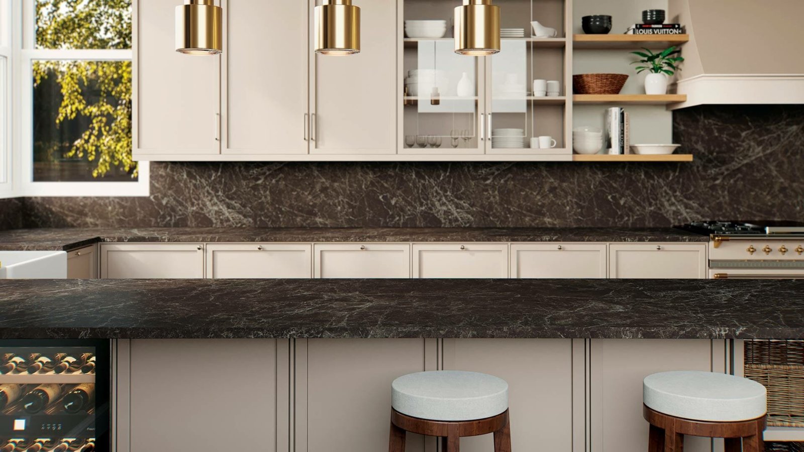 Emprada porcelain countertop installed