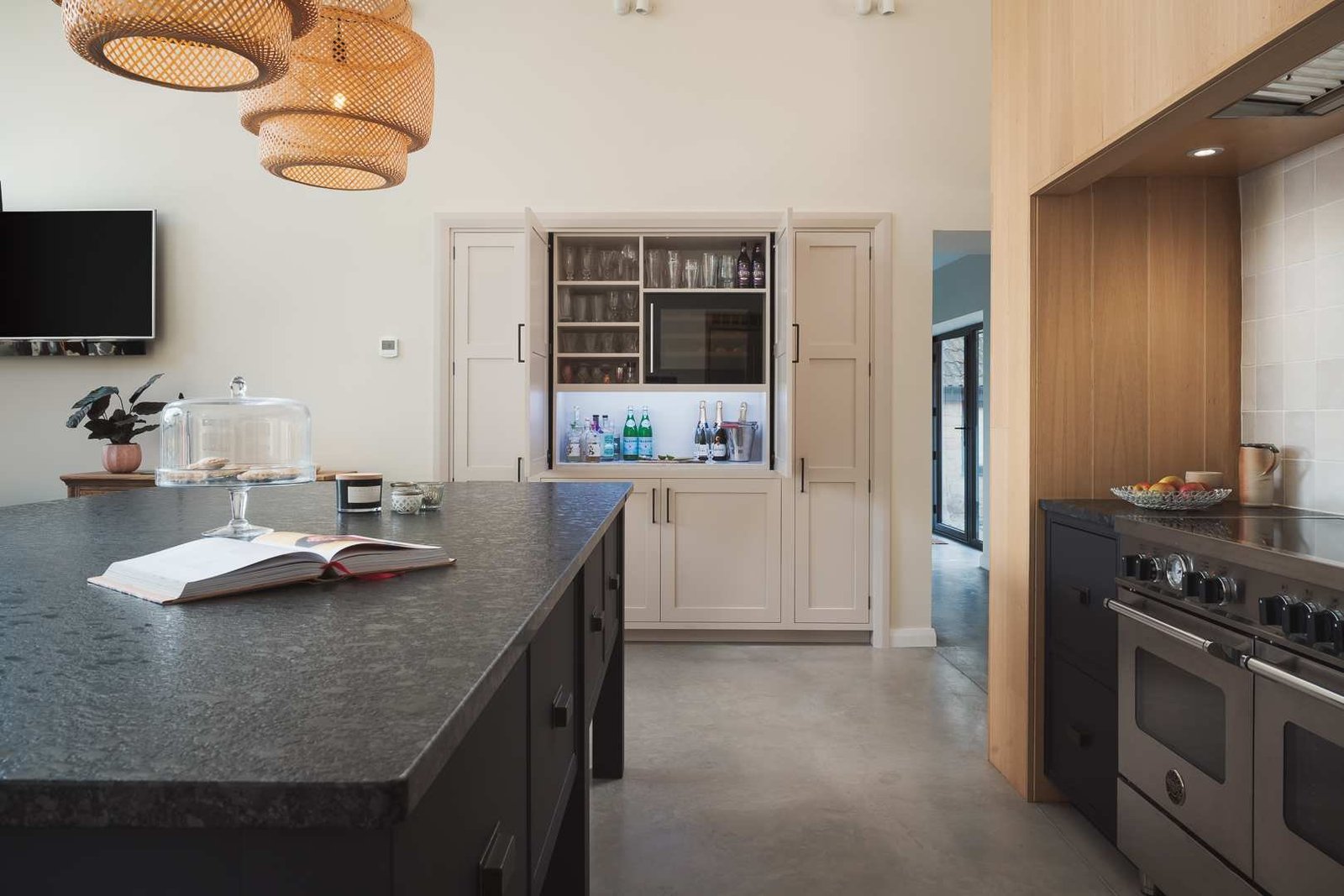 Steel Gray granite countertop installed