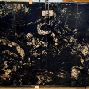 Titanium granite slab